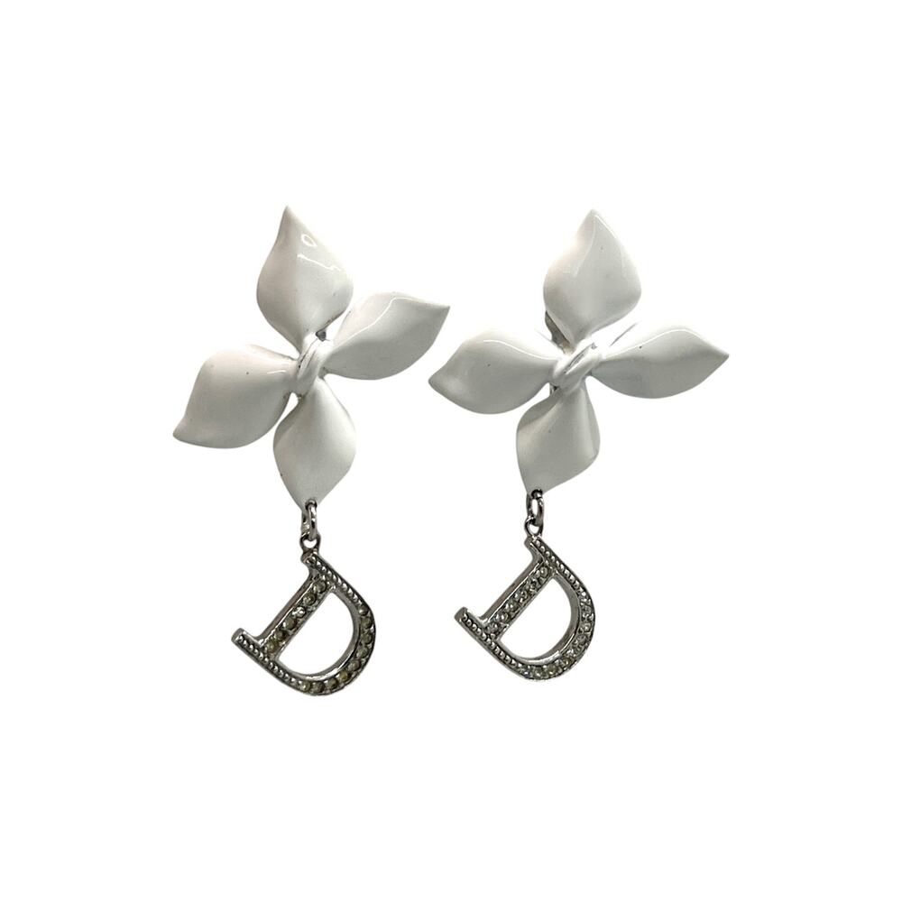 Dior Vintage Flower Earrings